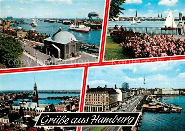 Hamburg Hafen Michel Stadtansichten