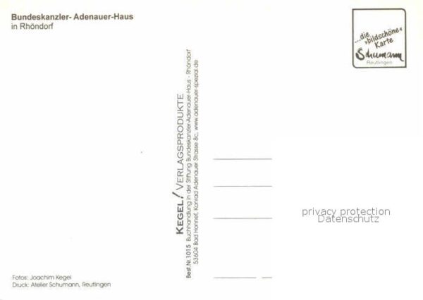 Rhoendorf Bundeskanzler Adenauer Haus – Bild 2