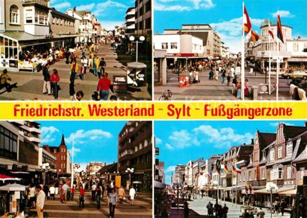 Sylt Westerland Friedrichstraße Fußgängerzon