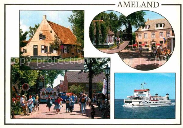 Ameland Fährschiff Ortsansichten