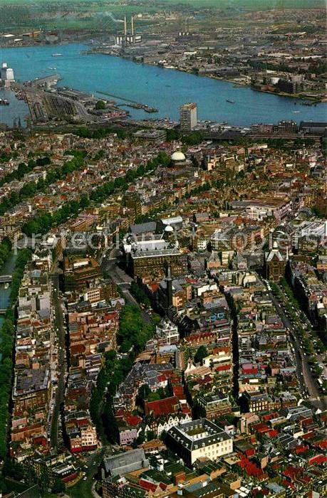 Amsterdam Niederlande Fliegeraufnahme Stadtmitte