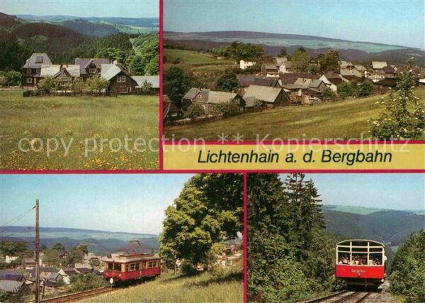 Lichtenhain Bergbahn Bergbahn Flachstrecke Steilstrecke Pano