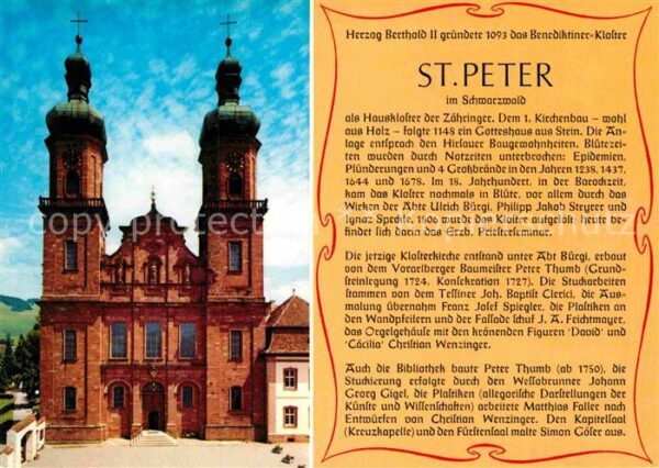St Peter Schwarzwald Benediktiner Kloster