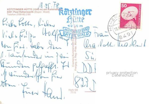Hohenwarth Koetzting Kötztinger Hütte – Bild 2