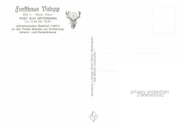 Spitzingsee Forsthaus Valepp – Bild 2