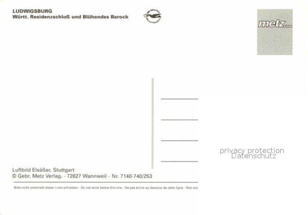 Ludwigsburg Wuerttemberg Residenz Blühendes Barock Flugaufnahme – Bild 2