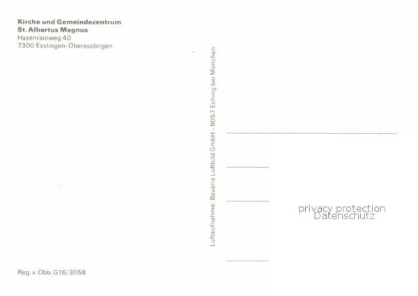 Oberesslingen Fliegeraufnahme Sankt Albertus Magnus – Bild 2