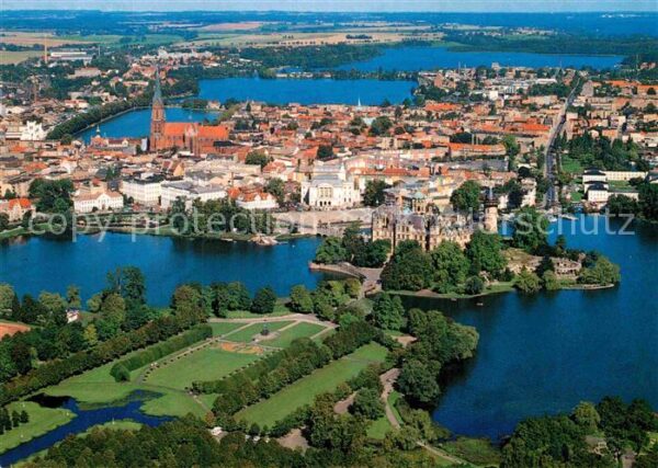 Schwerin Mecklenburg Fliegeraufnahme