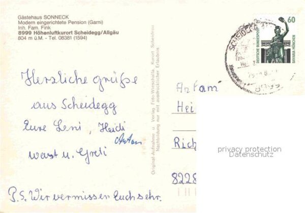 Scheidegg Allgaeu Gästehaus Sonneck – Bild 2