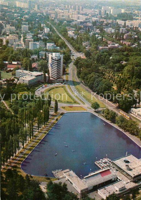 Debrecen Debrezin Der grosse Wald See Fliegeraufnahme