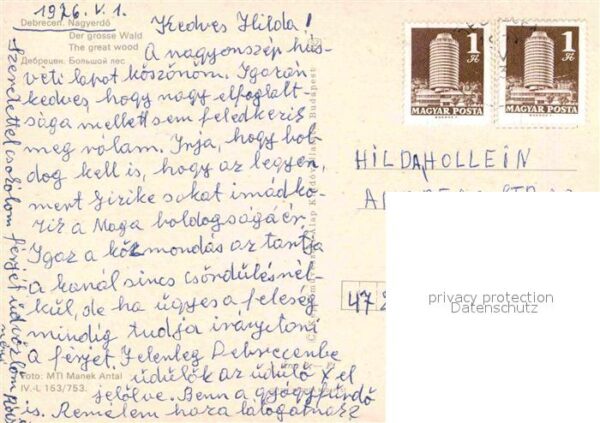Debrecen Debrezin Der grosse Wald See Fliegeraufnahme – Bild 2