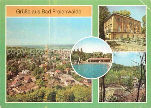 Bad Freienwalde Panorama Blick vom Aussichtsturm Freiba