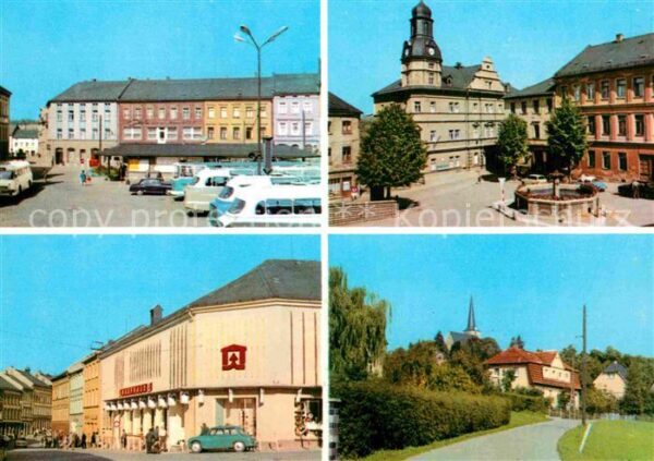 Schleiz Neumarkt Rathaus Kaufhaus Magnet Bergki