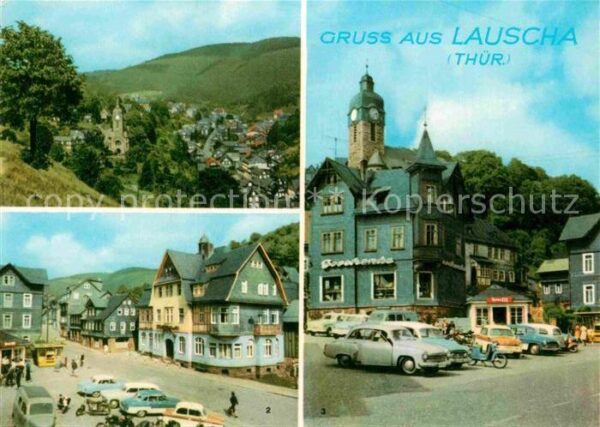 Lauscha Teilansicht Hüttenplatz Kulturhaus