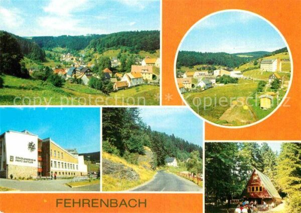Fehrenbach Thueringer Wald Teilansichten FDGB Erholungsheim Fehren