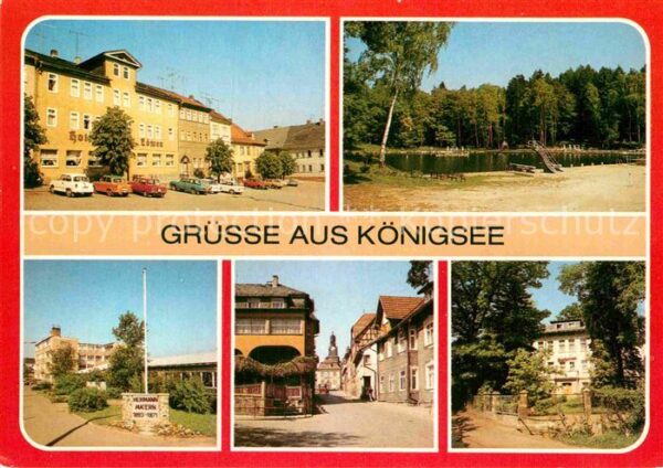 Koenigsee Thueringen Markt Waldseebad Oberschule Schmidtenst