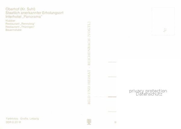 Oberhof Thueringen Interhotel Panorama Klubbar Restaurant – Bild 2