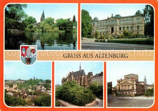 Altenburg Thueringen Kleiner Teich Lindenau Museum Schlosski