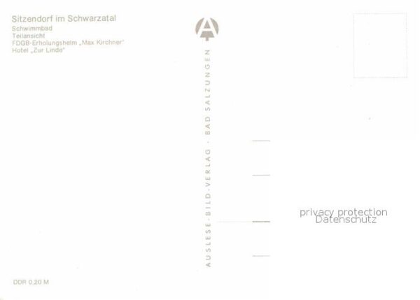 Sitzendorf Thueringen Schwimmbad Panorama Schwarzatal FDGB Er – Bild 2