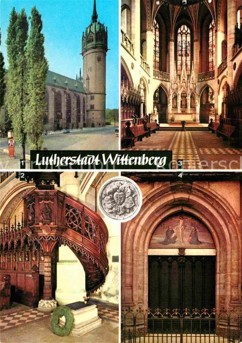 Wittenberg Lutherstadt Schlosskirche Thesentür Luthers Grab