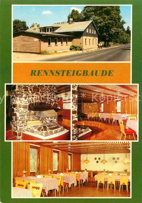 Neuhaus Rennweg Rennsteigbaude Kamin Gaststätte