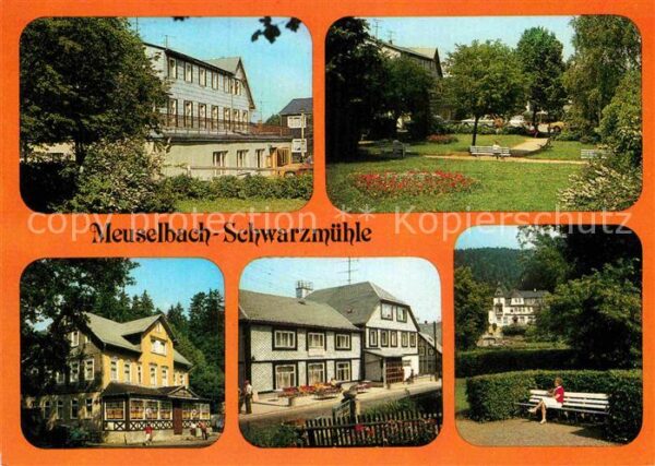 Meuselbach-Schwarzmuehle FDGB Erholungsheim Parkanlagen Gasthaus