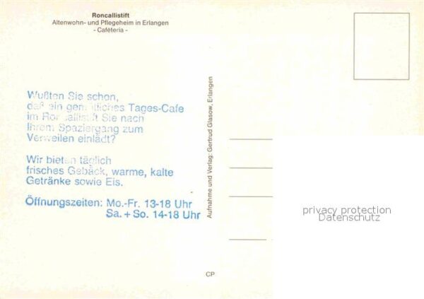 Erlangen Roncallistift Cafeteria Altenwohnheim P – Bild 2
