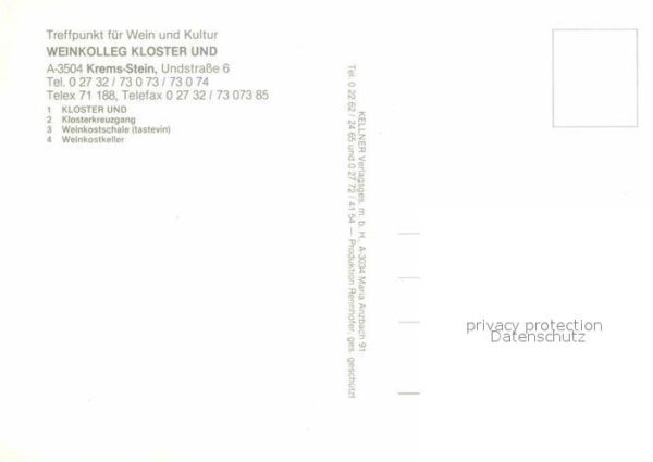 Stein Krems Weinkolleg Kloster Und Kreuzgang Weinko – Bild 2