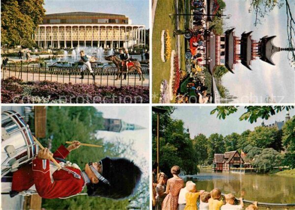 Kopenhagen Tivoli Freizeitpark Chinesischer Turm G