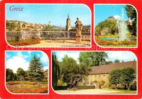 Greiz Thueringen Schanzengarten Oberes Schloss Karl Lieb