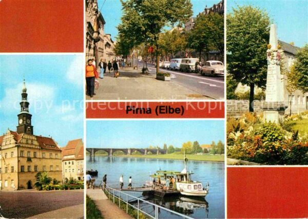 Pirna Markt Karl Marx Strasse Dampferanlegest