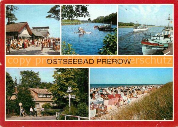 Prerow Ostseebad Strandweg Prerowstrom Hafen Cafe Strand