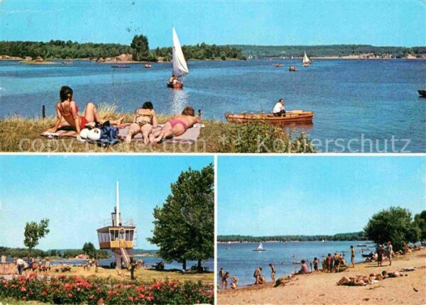 Hoyerswerda Knappensee Badestrand Rettungsturm