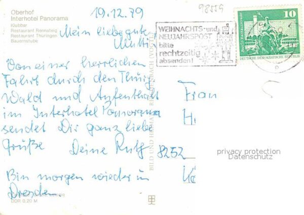 Oberhof Thueringen Interhotel Panorama Klubbar Restaurant – Bild 2
