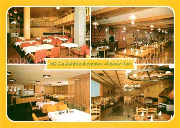 Oberhof Thueringen HO Gaststättenkomplex Oberer Hof Tanzba