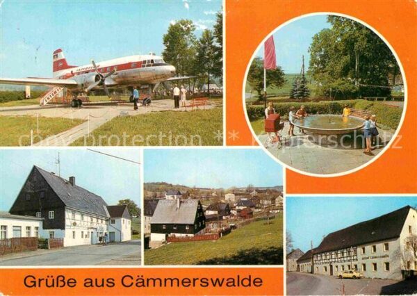 Caemmerswalde Schauflugzeug IL 14 Park Gaststätte Bru