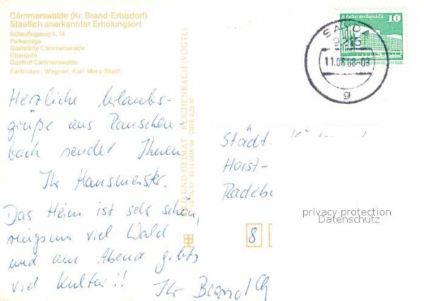 Caemmerswalde Schauflugzeug IL 14 Park Gaststätte Bru – Bild 2