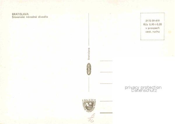 Bratislava Pressburg Pozsony Slovenske narodne divadlo Theater – Bild 2