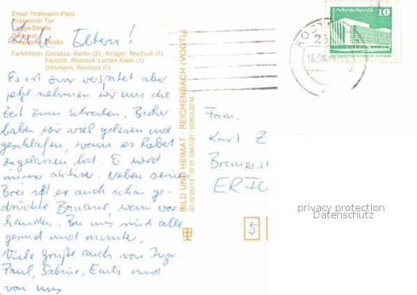 Rostock Ernst Thälmann Platz Kröpeliner Tor Lan – Bild 2