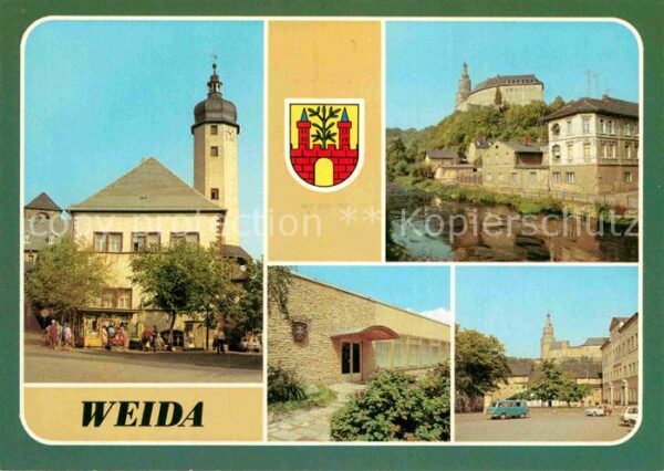 Weida Thueringen Rathaus Markt Osterburg Konsumgaststätt