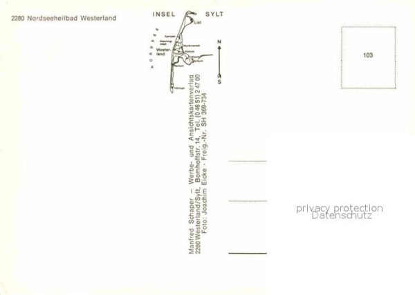 Westerland Sylt Nordseeheilbad Fliegeraufnahme – Bild 2