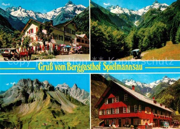Oberstdorf Berggasthof Spielmannsau Allgäuer Alpen
