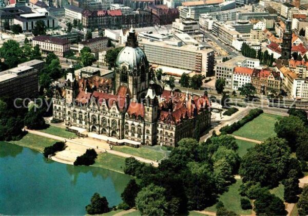 Hannover Rathaus Fliegeraufnahme