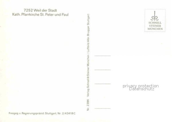 Weil der Stadt Katholische Pfarrkirche St Peter und Pa – Bild 2