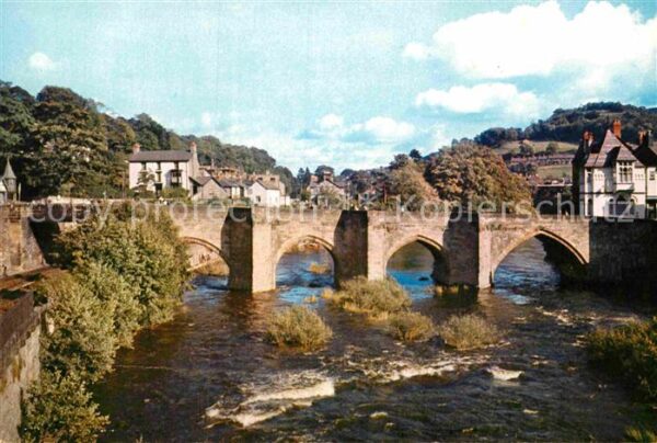 Denbigh Denbighshire River Dee and Llangollen Bridge