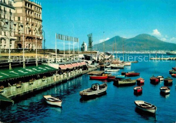 Napoli Neapel Hotel Santa Lucia e Vesuvio Vulkan Vesu
