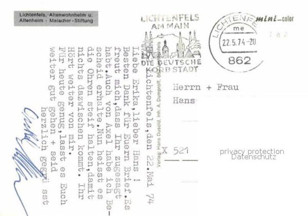 Lichtenfels Bayern Altenwohnheim und Altenheim Maiacher St – Bild 2