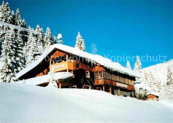 Oberstdorf Berggasthof Sesselalpe Winterpanorama A