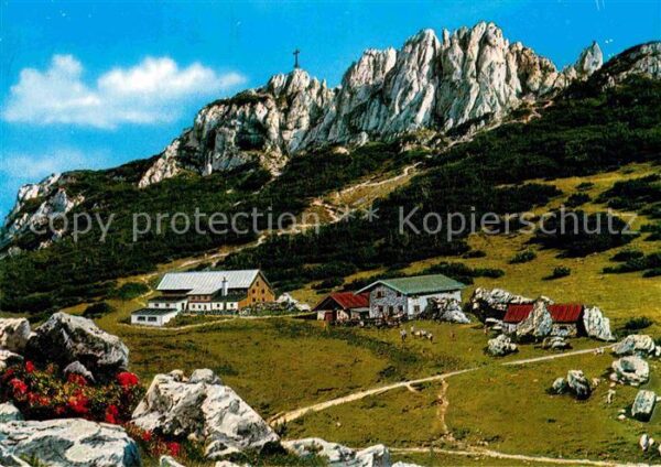 Aschau Chiemgau Steinlingalm mit Kampenwand Chiemgauer