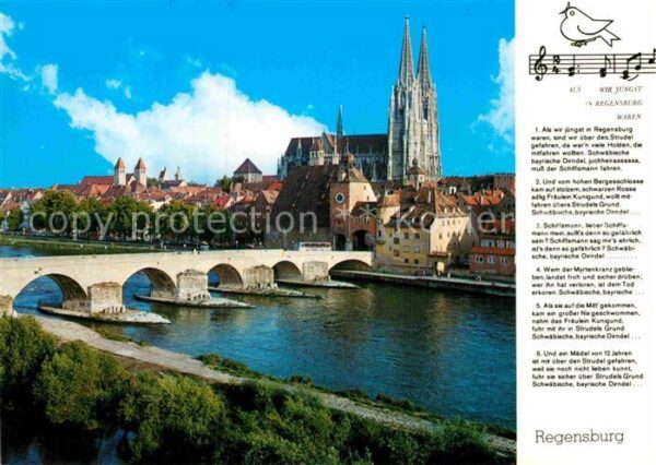 Regensburg 2000jährige Stadt Donau Steinerne Brück